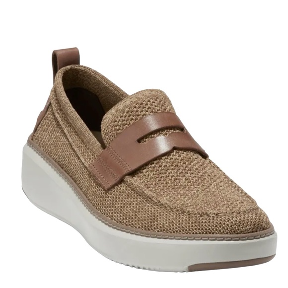 Cole Haan GRANDPRO TOPSPIN STITCHLITE PENNY LOAFER TAN - Picture 2 of 14